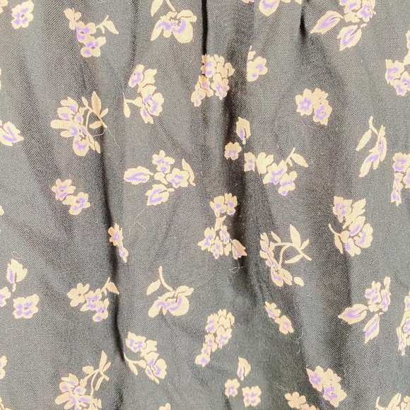 Angie Black Pink Floral Cold-shoulder Short Dress Size S - Picture 5 of 7